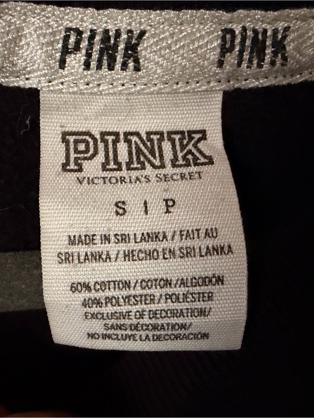 Victoria's Secret Black and Gray Crewneck Sweater - Picture 3 of 3